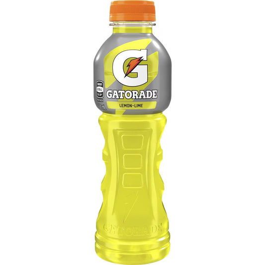 Gatorade Sports Drinks Lemon Lime Electrolyte Hydration Bottle 600ml