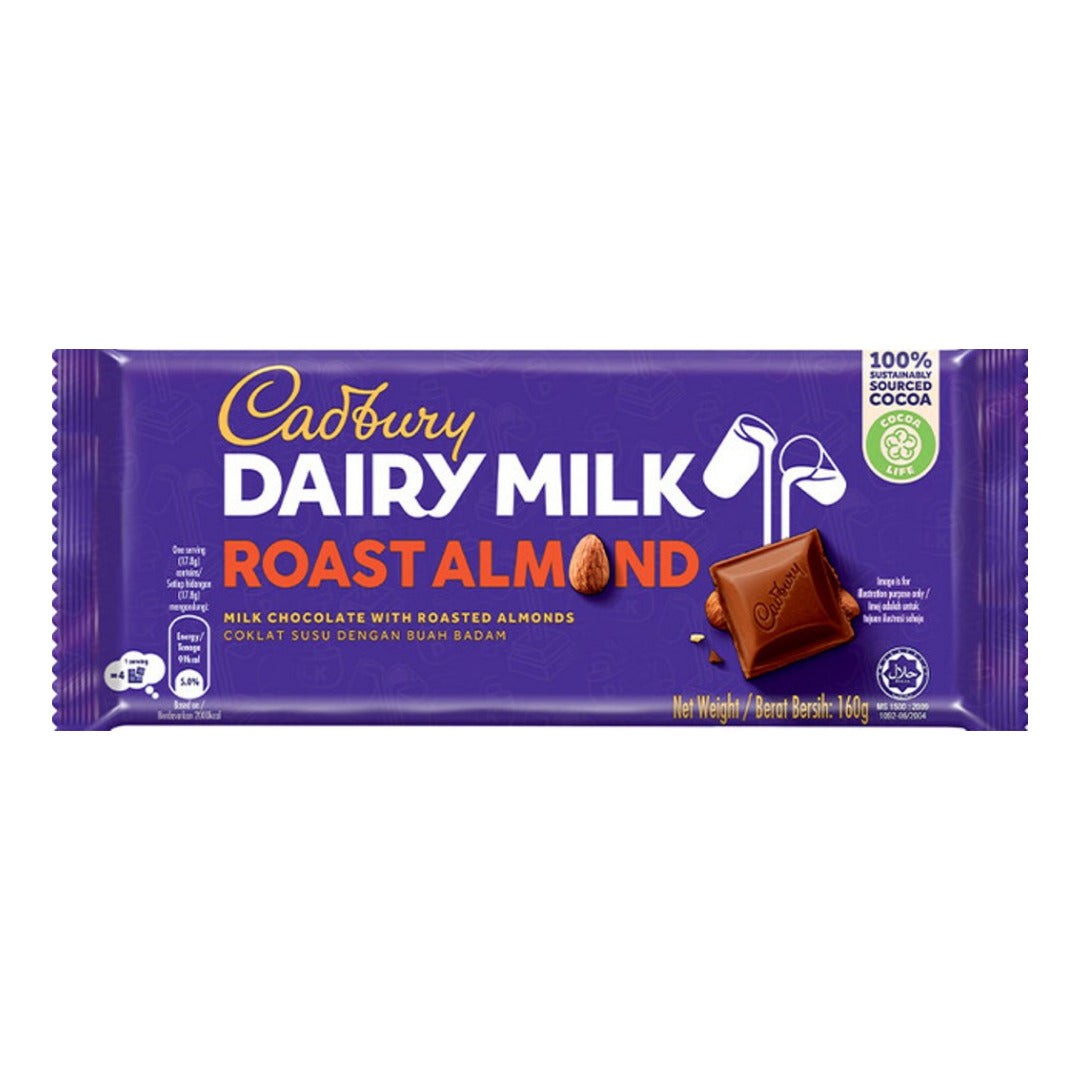 Cadbury Roast Almond 160g 10% off