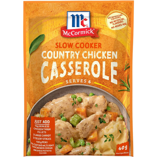Mccormick Slow Cooker Country Chicken Casserole Recipe Recipe Base 40g