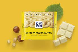 Ritter Sport  White Whole Hazelnuts 100g