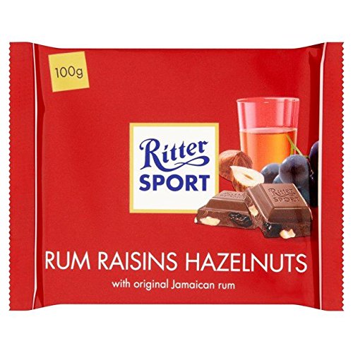 Ritter Sport Rum, Raisin & Hazelnuts Milk 100g