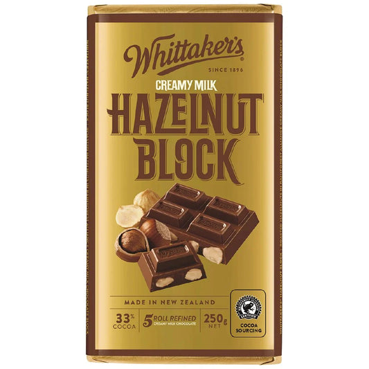 Whittaker's Hazelnut Block 250g